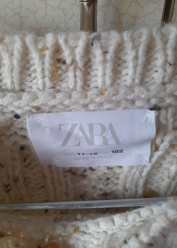 Zara Bohem Tarzı Gri Örgü Yun Kadın Kazak - Görsel 7