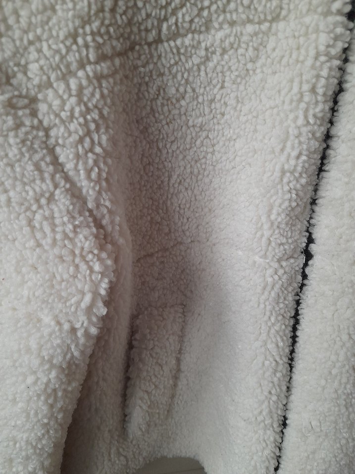 MNG  M beden beyaz Peluş Kadın mont - Görsel 4