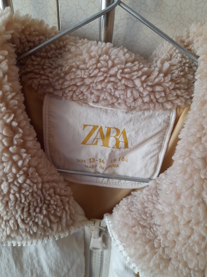 ZARA Kürklü 13-14 Yas Mont - Görsel 4