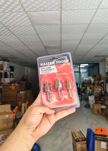 Kaizer Tools 3 Parça Manikür Matkap Ucu Seti