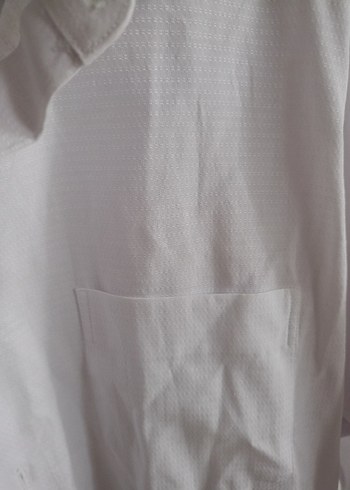 kiğılı beyaz erkek gömlek - Görsel 2