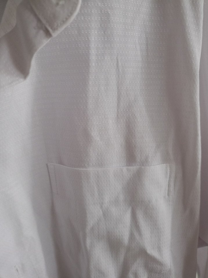 kiğılı beyaz erkek gömlek - Görsel 2