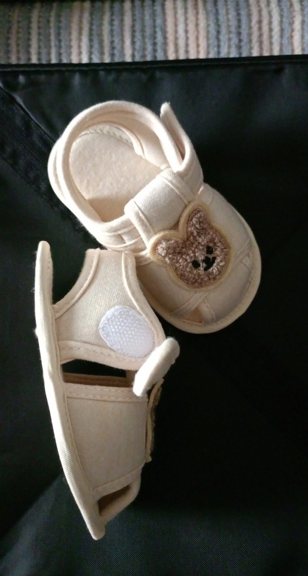 Bebek Bej Ayakkabı Velcro Bantlı - Görsel 3