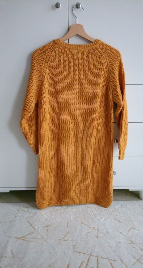 Hardal Örme Kadın Midi Kazak - Görsel 3