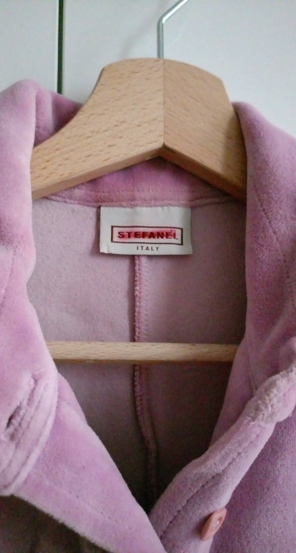 Düğmeli Mor Süet Midi Elbise - Görsel 2