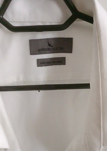 Düğmeli Beyaz Erkek Gömlek - Görsel 2