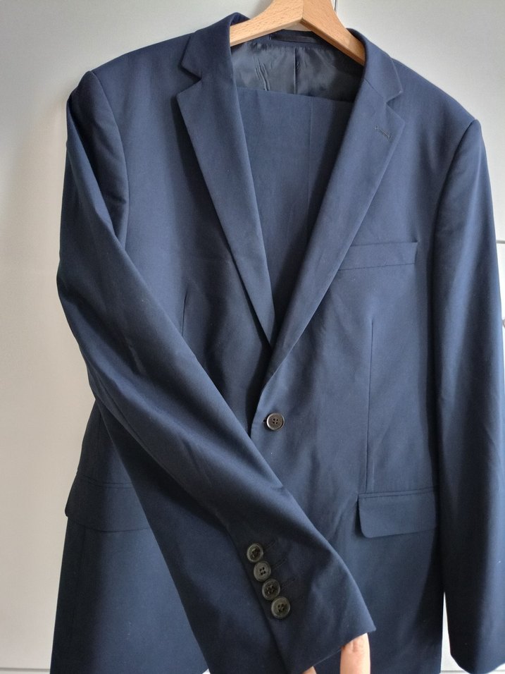 Erkek Lacivert Düğmeli Takım Elbise - Görsel 2