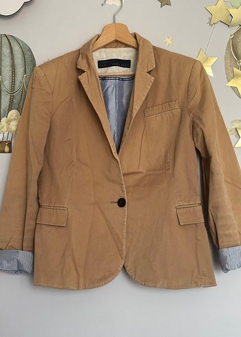 Bej Kadın Blazer Ceket