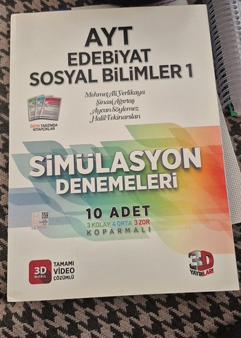 AYT Edebiyat Sosyal Bilimler 1 Simülasyon Denemeleri
