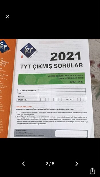 TYT ÇIKMIŞ SORULAR