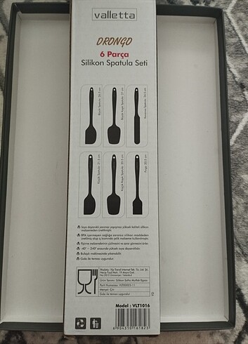  Beden Slikon spatula seti