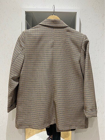 m Beden Kareli blazer ceket