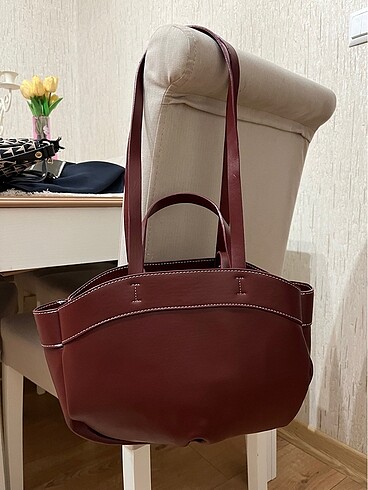 Bordo omuz çantası