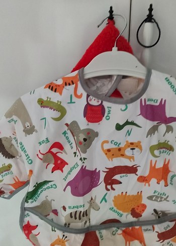 Bebek İçin Çok Renkli Baskılı Önlük - Görsel 2