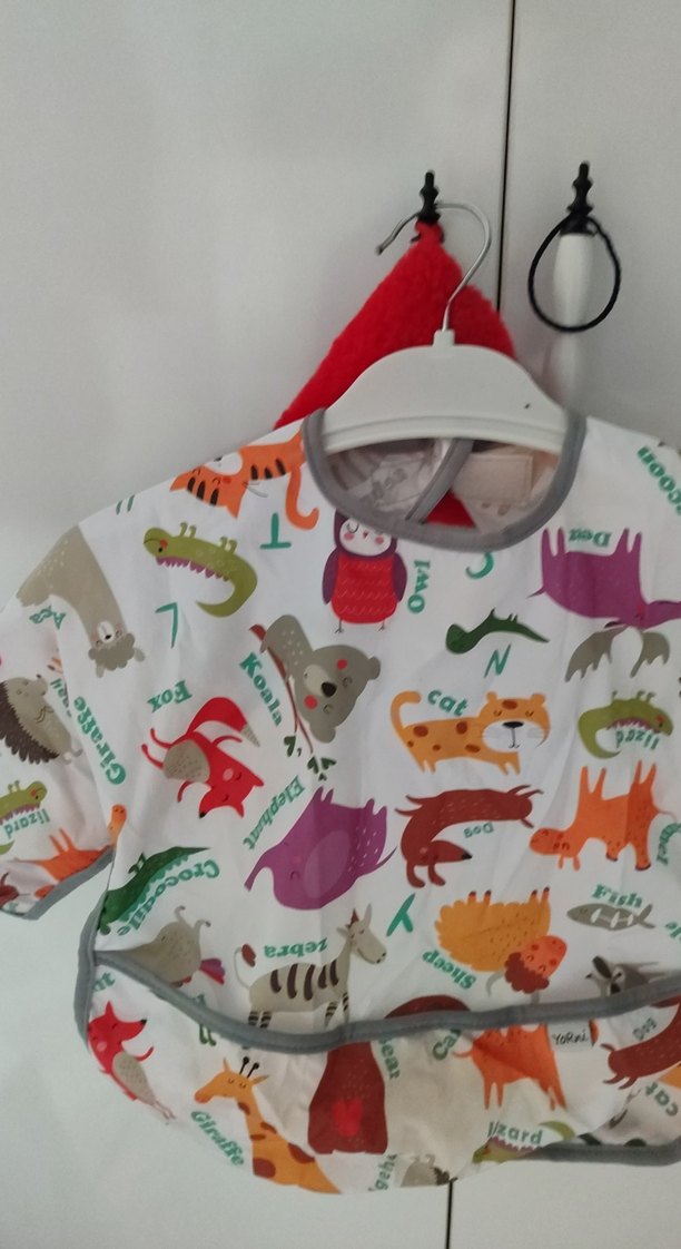 Bebek İçin Çok Renkli Baskılı Önlük - Görsel 2