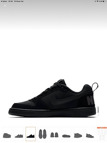39 Beden siyah Renk Nike Spor ayakkabı
