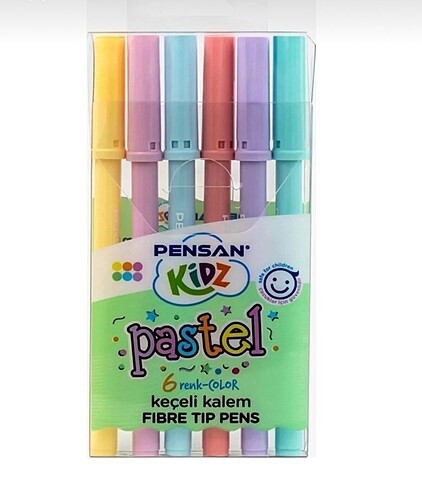 Pastel renkler fosforlu kalem
