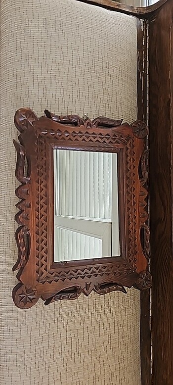 Ağaç oyma çerçeveli ayna