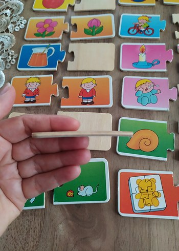 Çok Renkli Ahşap Yapboz - Görsel 3