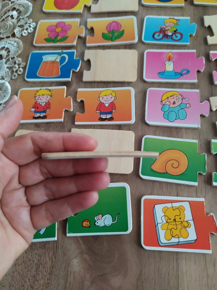 Çok Renkli Ahşap Yapboz - Görsel 3