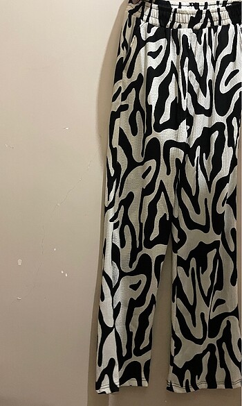 Diğer Kadın zebra baskı bol pantalon