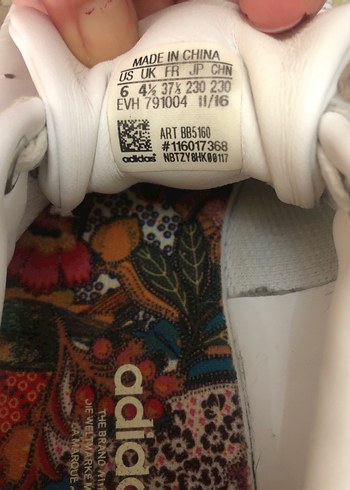 37 Beden beyaz Renk Orjinal Adidas Stan Smith