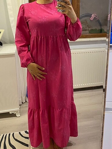 Yazlık pembe elbise