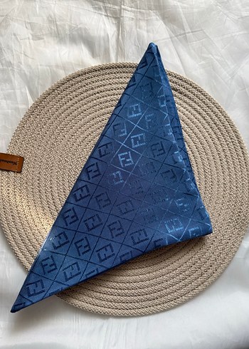  Beden F desen parlak eşarp indigo