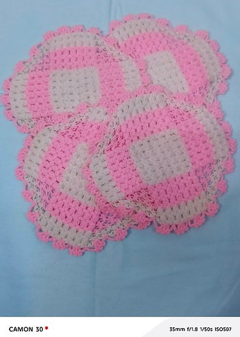 Pembe El Örgüsü Banyo Süngeri - Görsel 2