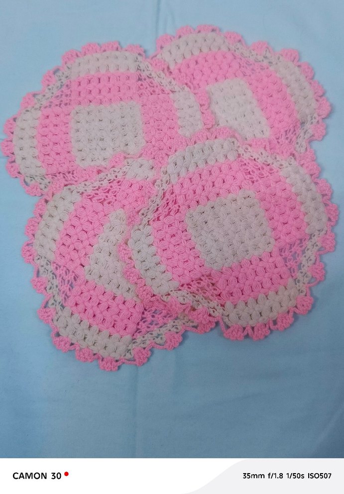 Pembe El Örgüsü Banyo Süngeri - Görsel 2