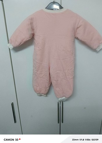 Pembe Bebek Kız Tulumu Fermuarlı - Görsel 3