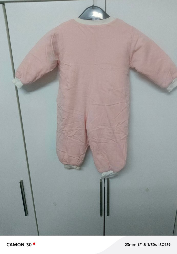 Pembe Bebek Kız Tulumu Fermuarlı - Görsel 3