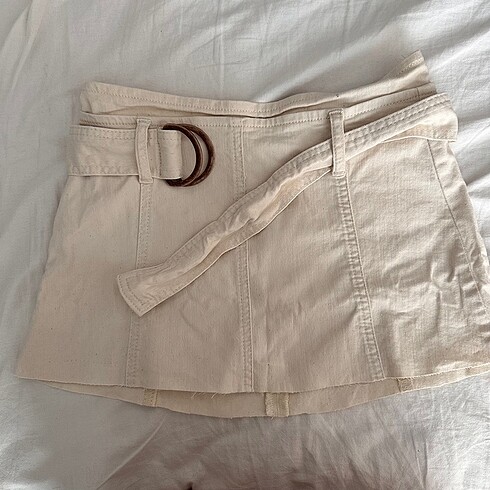 vintage düşük bel mini kot etek