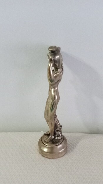 CB Made in italy Saf gümüş İtalyan kadın heykeli.17cm