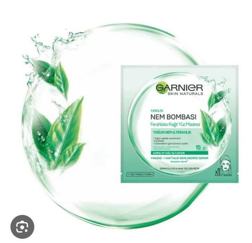 Garnier Nem Bombası Ferahlatıcı Kağıt Yüz Maskesi - Görsel 2