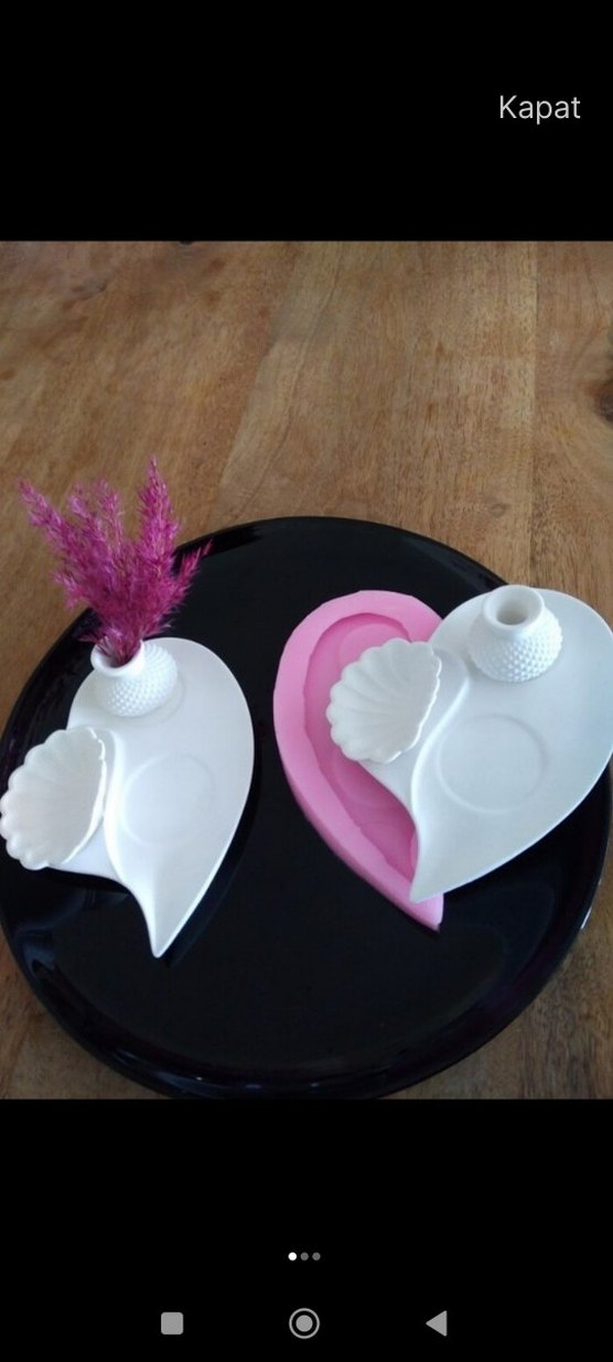 Beyaz Bohem Seramik Tabak Seti - Görsel 2