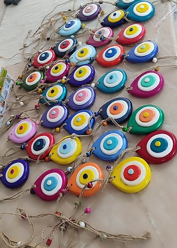 Renkli Nazar Boncuğu El Yapımı Süsler - Görsel 6