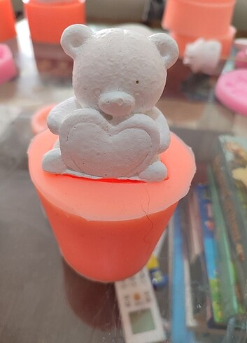 Kalpli ayıcık silikon kalıp - Görsel 3