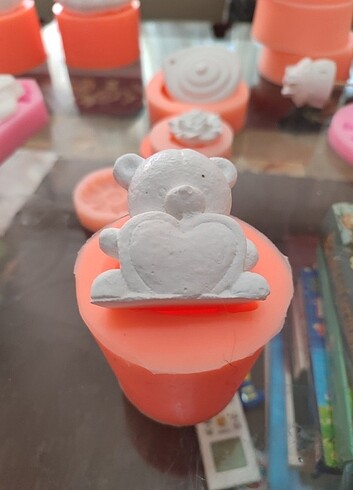 Kalpli ayıcık silikon kalıp - Görsel 4