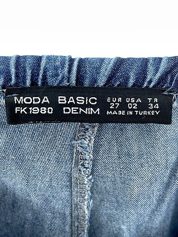 34 Beden mavi Renk Vintage Love Mini Şort %70 İndirimli.