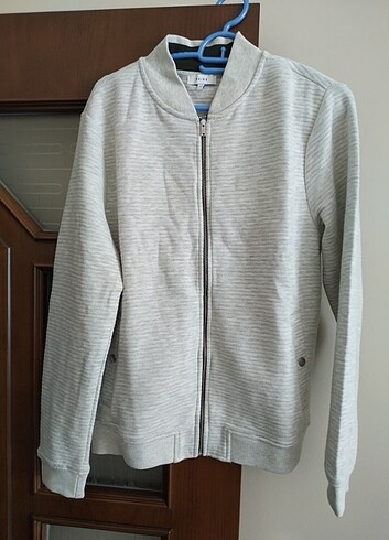 REİSS ERKEK FERMUARLI GRİ SWEAT