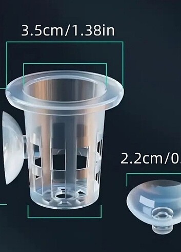 Akvaryum Plastik Bitki Kabı X2 Adet