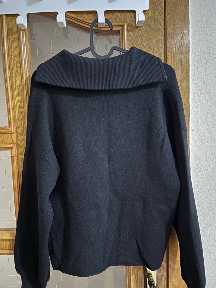 Stradivarius Fermuarlı Triko Kazak - Görsel 3