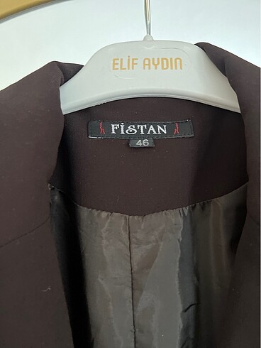 xl Beden kahverengi Renk Blazer ceket