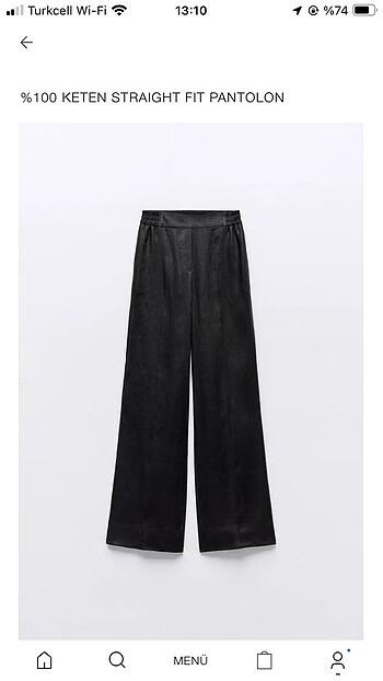 Zara 0 Keten Pantolon S Beden