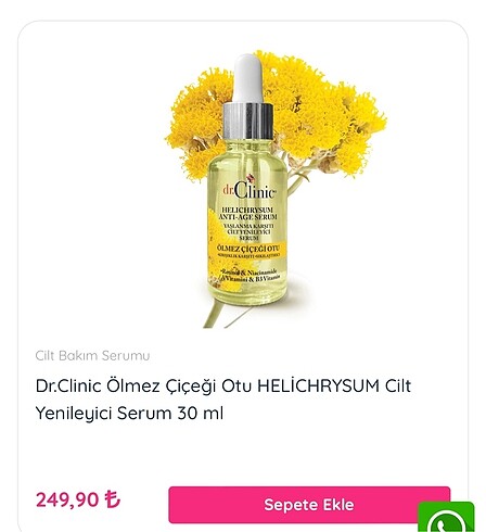  Beden Dr. Clinic Ölmez Otu Serum ve Balsam