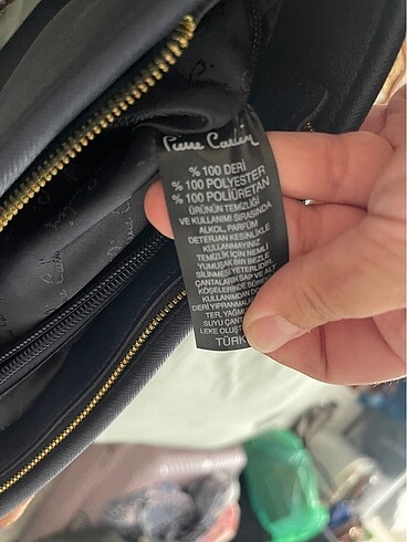 Beden lacivert Renk Pierre Cardin Deri Çanta