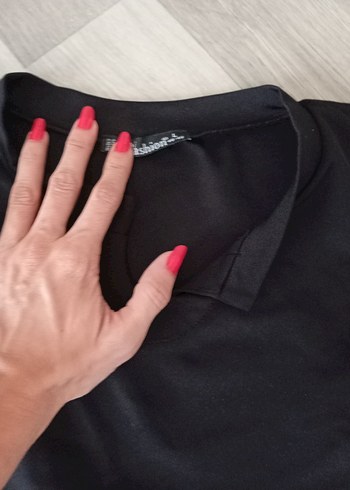 m Beden siyah Renk Siyah Yüksek Yakalı Kolsuz Crop Top