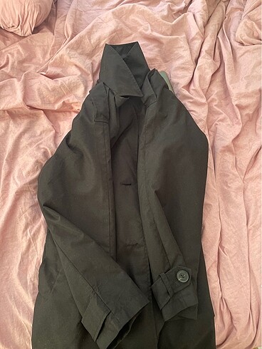 34 Beden siyah Renk Trenchcoat kot sıfır kullanılmadı