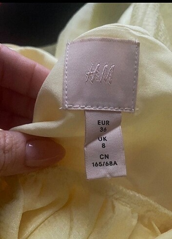 s Beden sarı Renk H&M Elbise